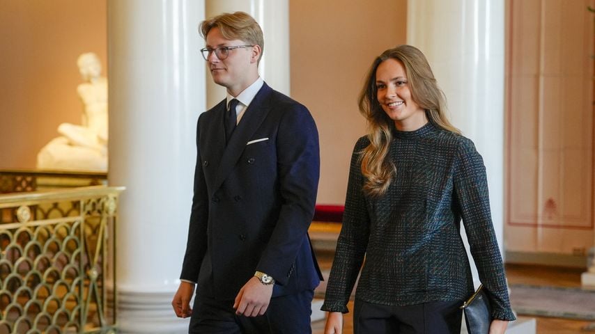 Prinz Sverre Magnus und Prinzessin Ingrid Alexandra bei einem Empfang für die Paralympics-Athleten in Oslo, 10. April 2026
