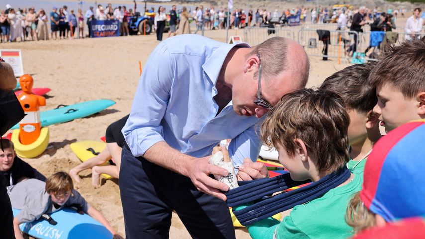Prinz William am Fistral Beach