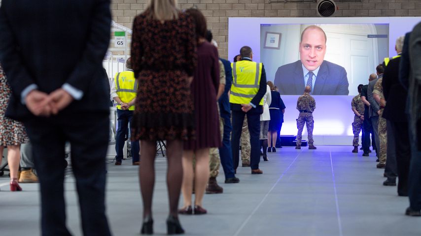 Prinz William bei der Eröffnung des NHS Nightingale Hospitals im April 2020