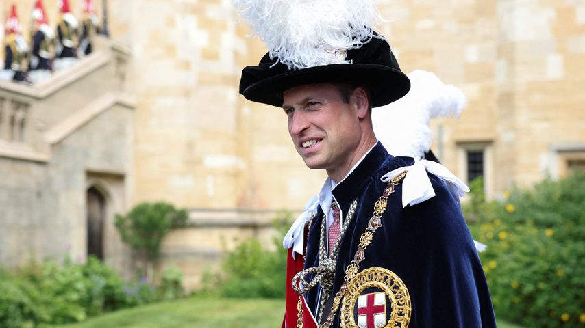 Prinz William bei der Zeremonie des Hosenbandordens, 2024