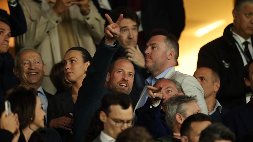 Prinz William beim Champions-League-Spiel von Aston Villa gegen Paris Saint-Germain