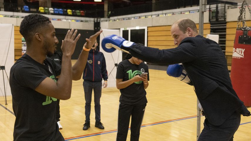 Prinz William und ein Boxtrainer, Oktober 2022
