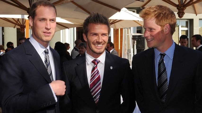 Prinz William, David Beckham und Prinz Harry, 2010