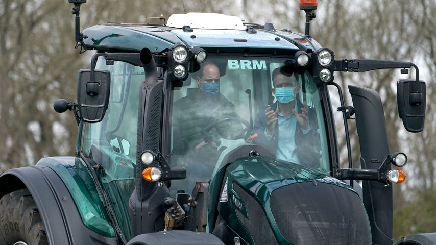 Prinz William beim Besuch der Farm Manor, 2021