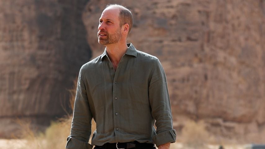 Prinz William bei einem Besuch im Sharaan Nature Reserve in AlUla