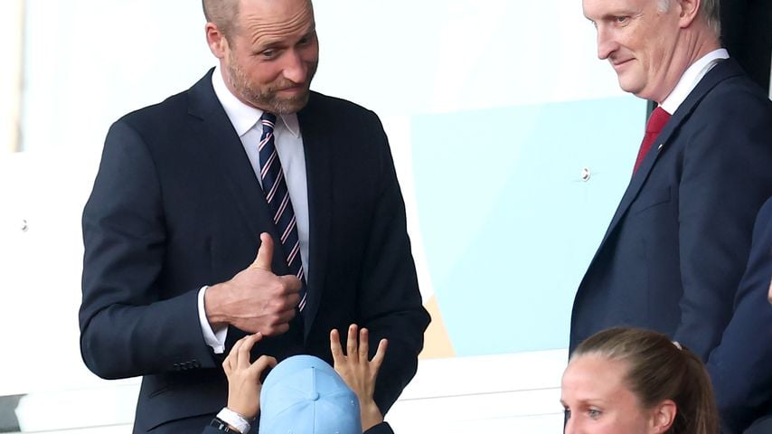 Prinz William bei der Fußball-Europameisterschaft der Frauen 2025