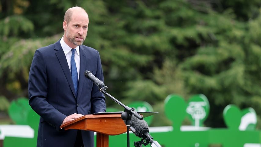 Starke Worte: Prinz William weiht humanitäres Denkmal ein