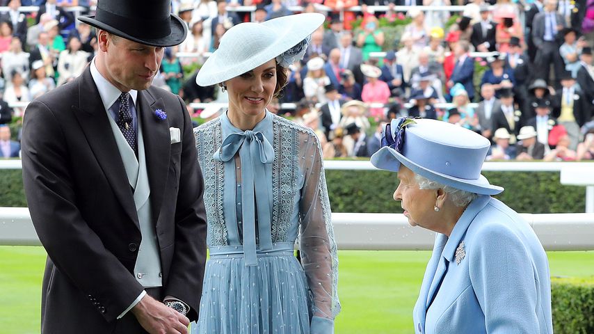 Prinz William, Herzogin Kate und Queen Elizabeth II. beim Royal Ascot