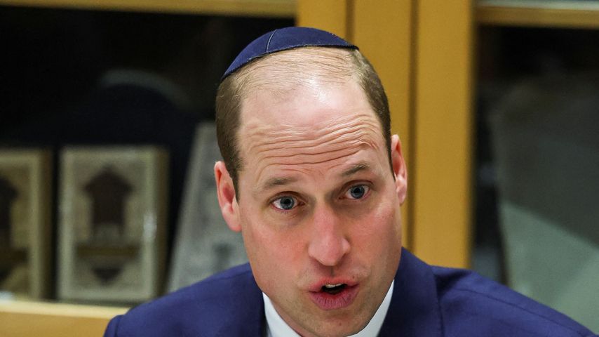 Zurück im Arbeitsalltag: Prinz William besucht eine Synagoge