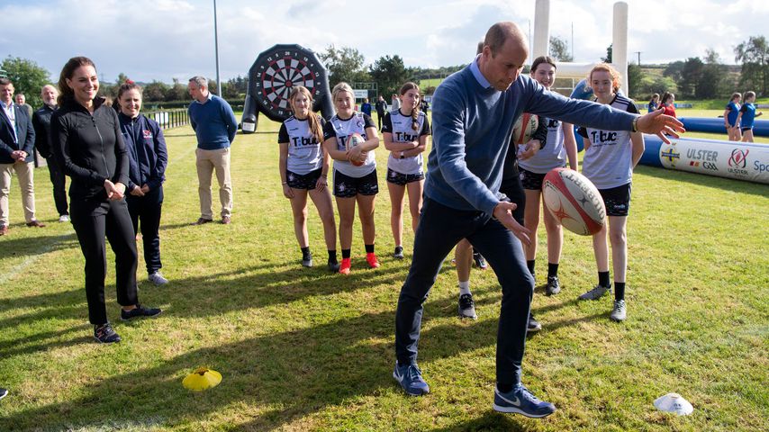 Prinz William und Herzogin Kate beim City of Derry Rugby Club im September 2021