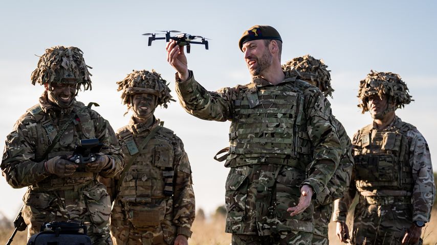 Prinz William zu Besuch beim ersten Bataillon der Welsh Guards