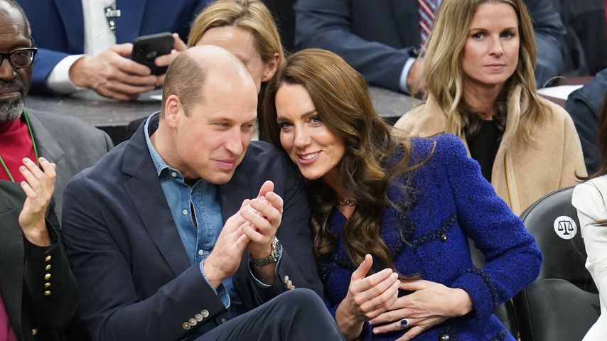 Prinz William mit Prinzessin Kate bei einem Basketballspiel