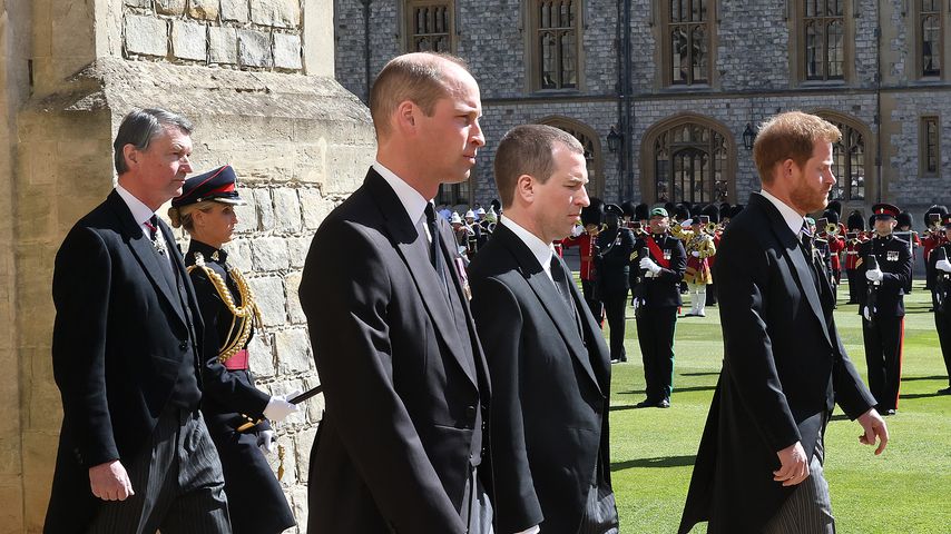 Prinz William, Peter Phillips und Prinz Harry