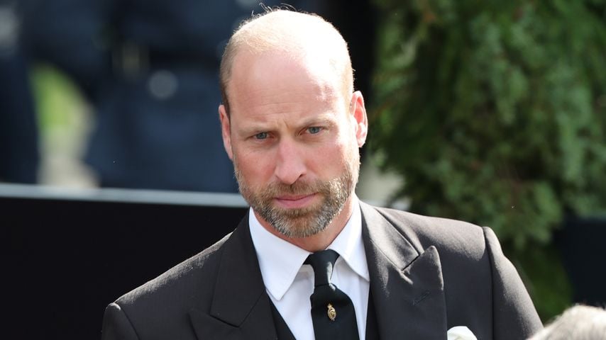 Bei der Trauerfeier für König Harald V: Prinz William, Prince of Wales, in Oslo