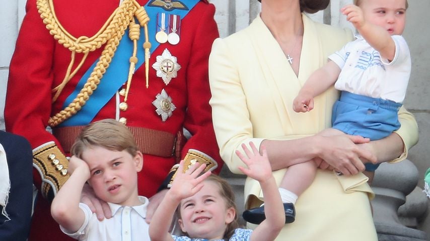 Prinz William, Prinz George, Herzogin Kate, Prinzessin Charlotte, Prinz Louis, London 2019