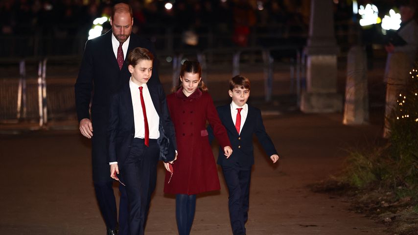 Prinz William, Prinz George, Prinz Charlotte, Prinz Louis im Dezember 2024