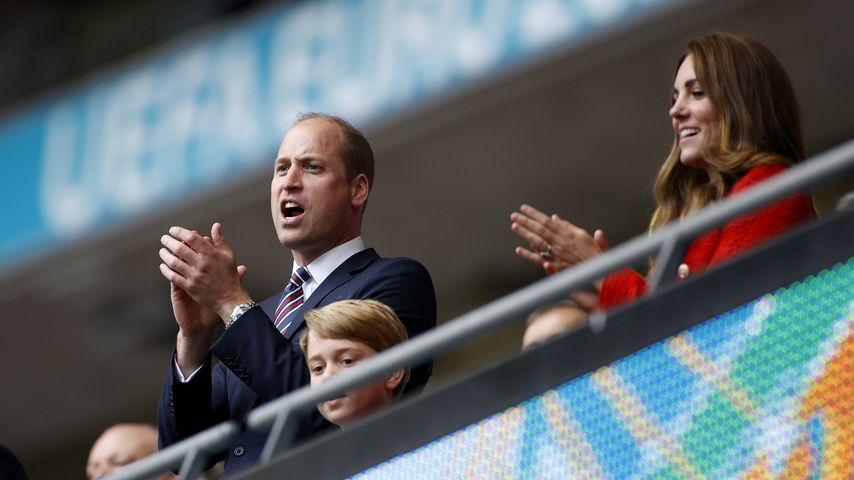 Prinz William, Prinz George und Herzogin Kate bei der Euro 2020
