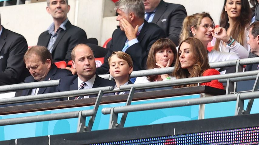 Prinz William, Prinz George und Herzogin Kate beim EM-Spiel