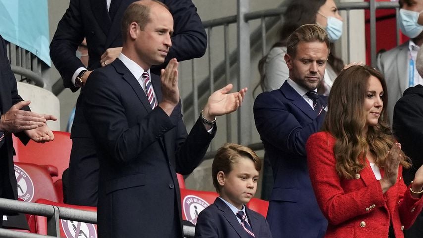 Prinz William, Prinz George und Herzogin Kate beim EM-Spiel