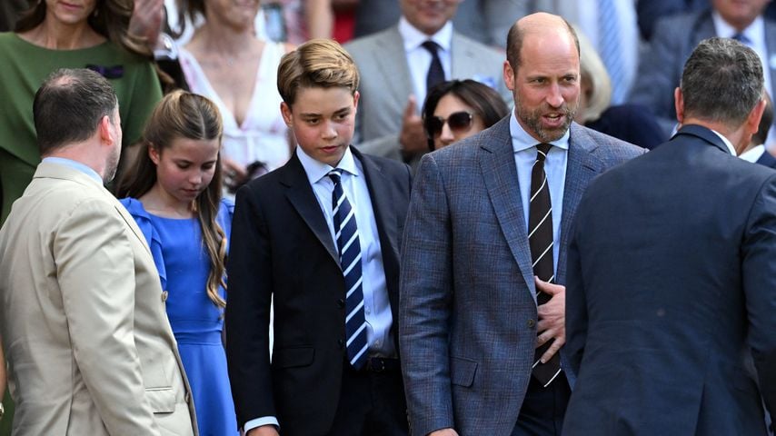 Ankunft zum Wimbledon-Finale: die britischen Royals