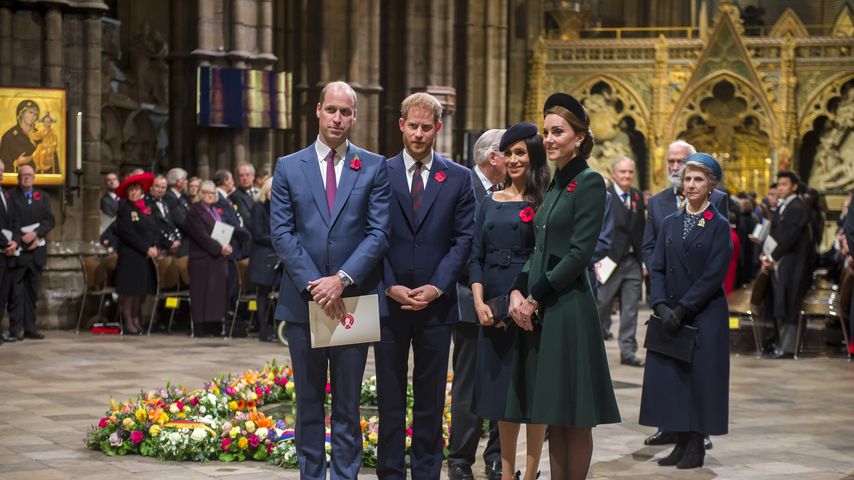 Prinz William, Prinz Harry, Herzogin Meghan und Herzogin Kate im November 2018