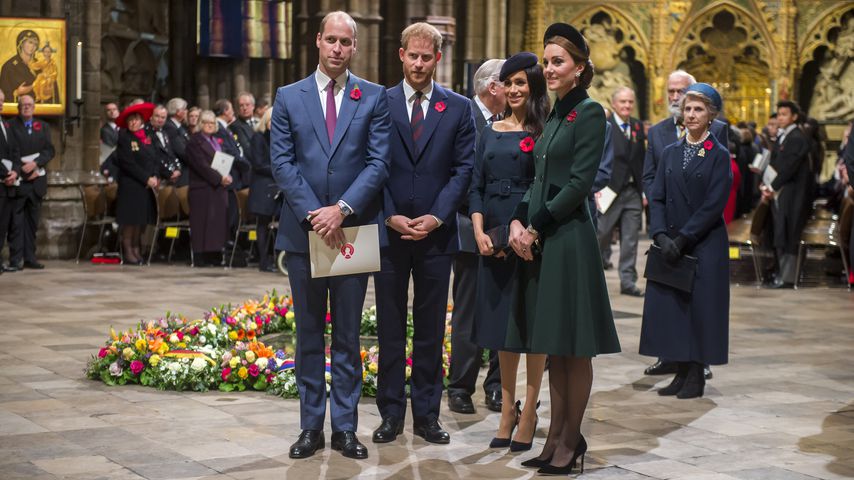Prinz William, Prinz Harry, Herzogin Meghan und Herzogin Kate
