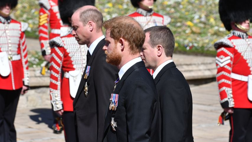 Prinz William, Prinz Harry und Peter Phillips