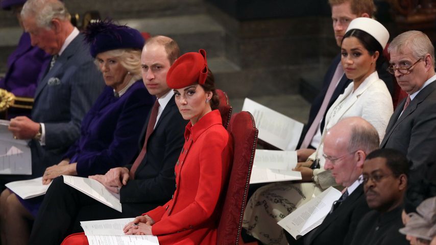 Prinz William, Prinzessin Kate, Prinz Harry und Meghan in der Westminster Abbey 2019