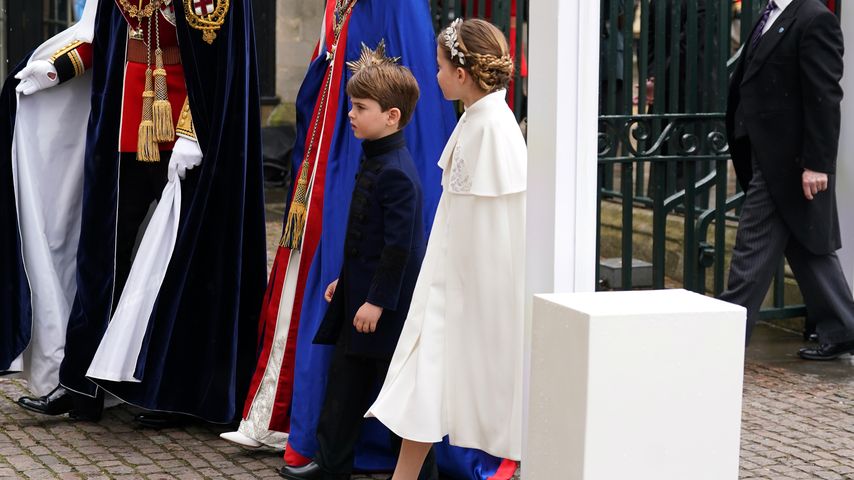 Prinz William, Prinzessin Kate, Prinz Louis und Prinzessin Charlotte, König Charles' Krönung