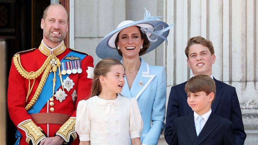 Prinz William, Prinzessin Kate, Prinzessin Charlotte, Prinz George und Prinz Louis, Trooping the Colour 2026