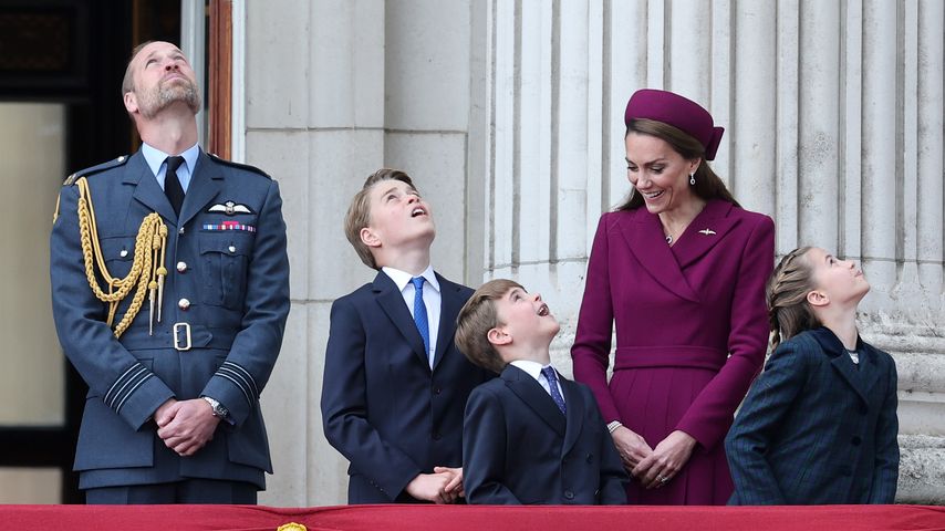 Prinz William, Prinzessin Kate und ihre Kinder George, Louis und Charlotte, Mai 2025