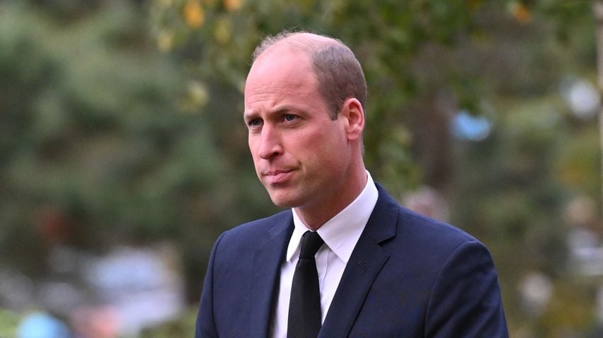 Prinz William besucht die Beerdigung eines Kriegsveteranen