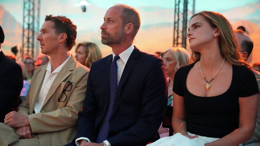 Selten: Emma Watson strahlt auf Event neben Prinz William