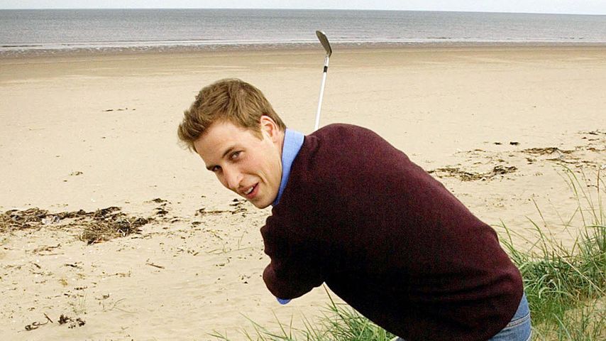 Prinz William beim Golfspielen