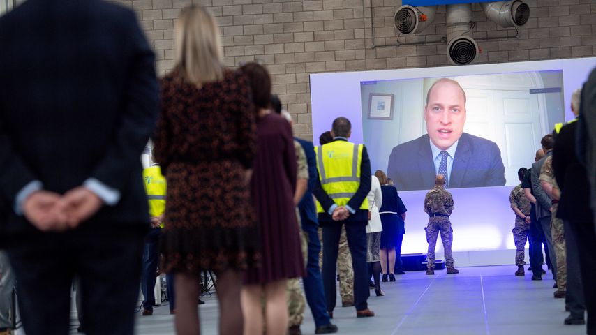 Prinz William eröffnet temporäre Klinik per Videobotschaft