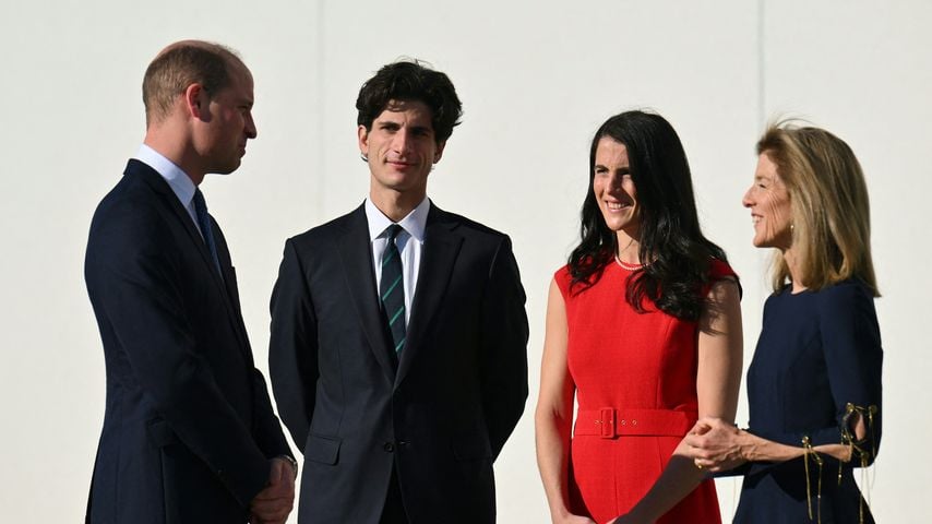 Prinz William trifft Caroline Kennedy, Jack Kennedy Schlossberg und Tatiana Kennedy Schlossberg an der JFK Library in Boston, 2022