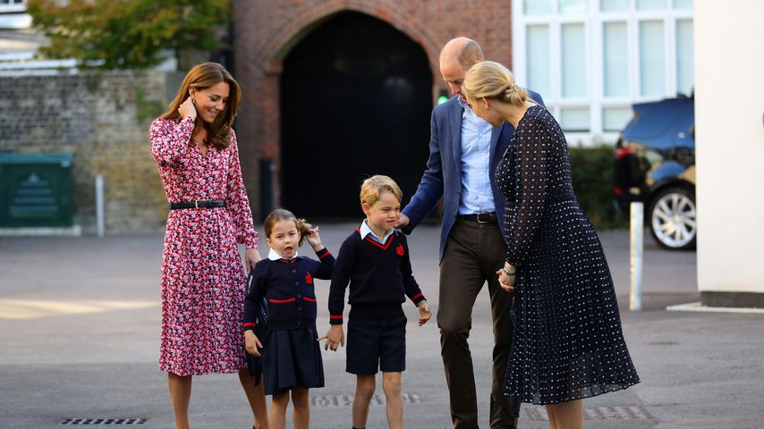 Prinz William mit Herzogin Kate und den beiden Kindern, September 2019