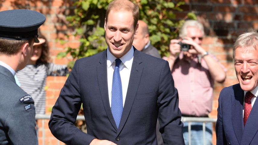 Süß! Prinz William nach Baby-News in Papa-Laune