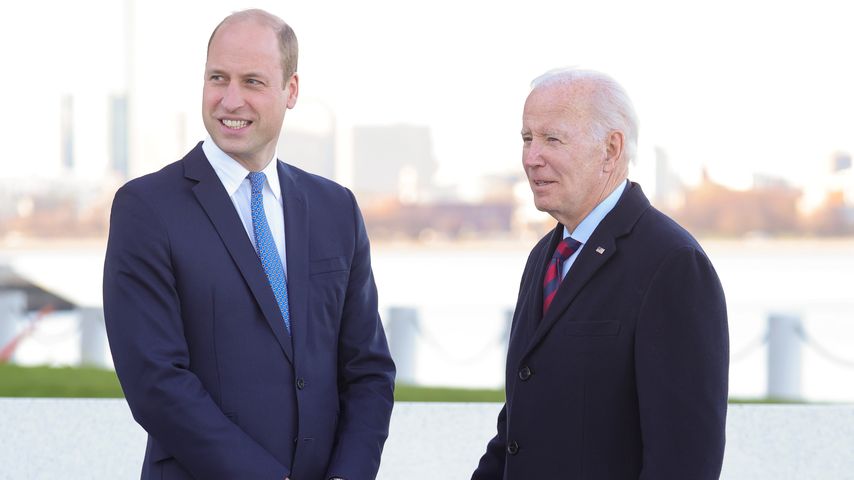 Bei Eiseskälte: Prinz William trifft US-Präsident Joe Biden