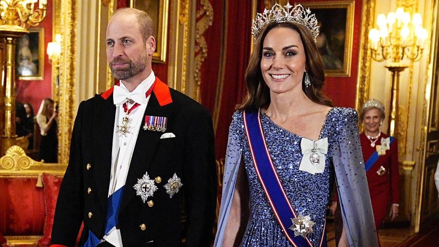 Prinz William und Prinzessin Kate beim Staatsbankett auf Schloss Windsor