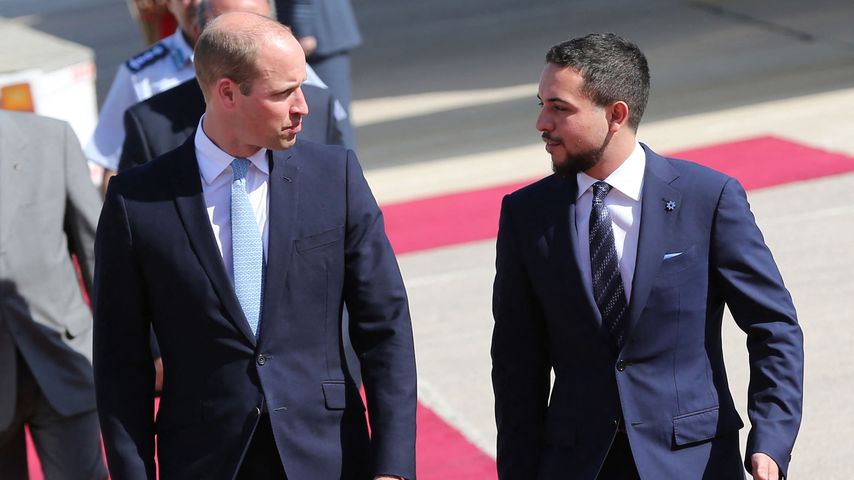 Wie Prinz William: Prinz Hussein zeigt sein Neugeborenes