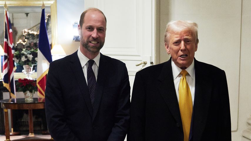 Prinz William und Donald Trump bei der Wiedereröffnung des Notre Dame, Dezember 2024