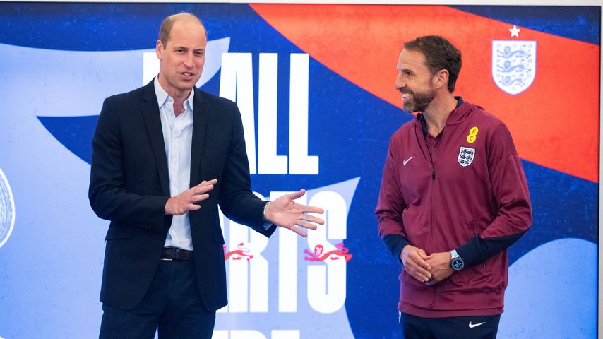 Prinz William und Fußballtrainer Gareth Southgate