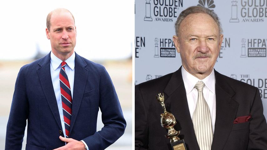 Collage: Prinz William und Gene Hackman