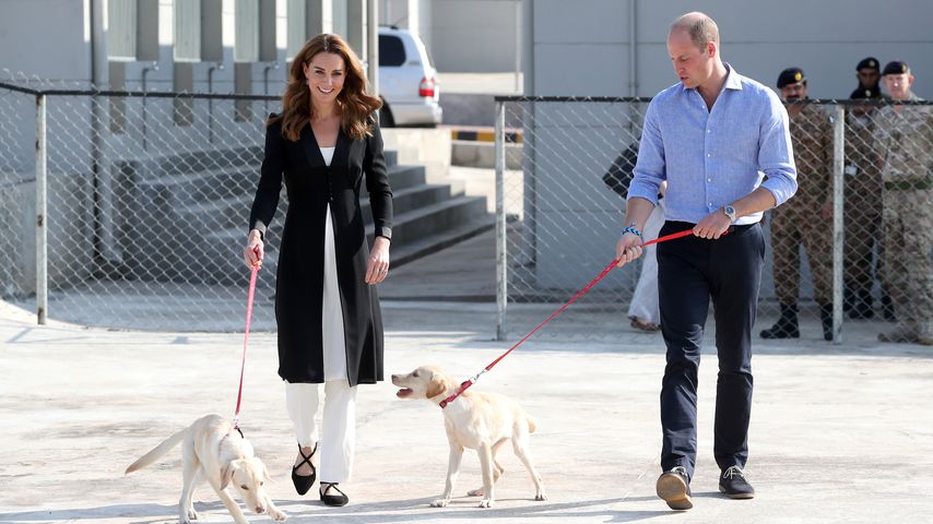 Prinz William und Herzogin Kate bei einem Hundetrainingszentrum in Islamabad, Pakistan