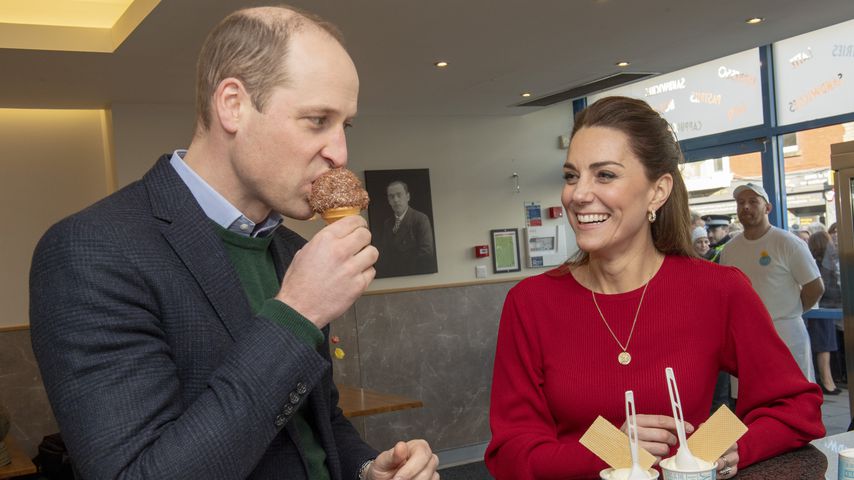 Prinz William und Herzogin Kate besuchen "Joes Ice Cream" in Swansea im Februar 2020