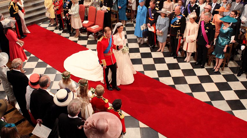 Prinz William und Herzogin Kate auf ihrer Hochzeit im Jahr 2011