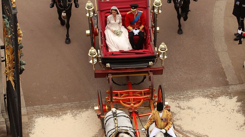 Prinz William und Herzogin Kate an ihrem Hochzeitstag