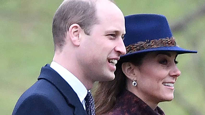 Mit stylischem Hut: Hier gehen William und Kate zur Kirche