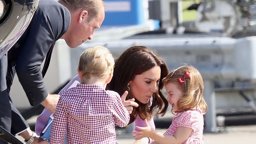 Prinz William und Herzogin Kate mit ihren Kindern George und Charlotte, 2017